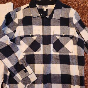 J. CREW PLAID FLANNEL SHIRT